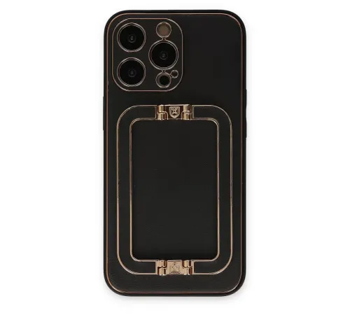 Apple iPhone 13 Pro Max Kılıf Coco Elit Kapak - Siyah