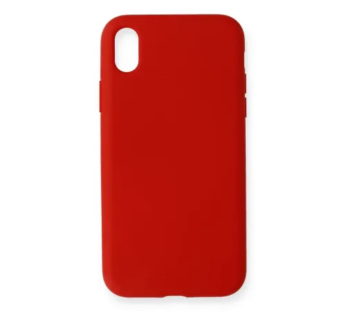 Apple iPhone XR Kılıf Nano içi Kadife Silikon - Kırmızı