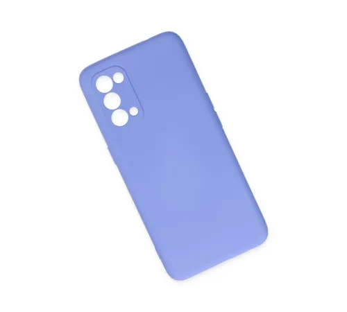 Reno 5 Kılıf Nano içi Kadife Silikon - Lila