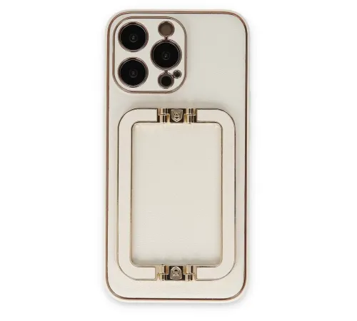 Apple iPhone 13 Pro Max Kılıf Coco Elit Kapak - Beyaz