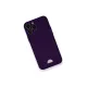 Apple iPhone 12 Pro Max Kılıf Kelvin Kartvizitli Silikon - Derin Mor
