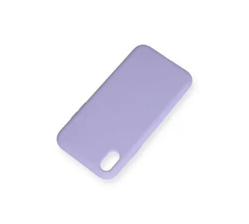 Apple iPhone XR Kılıf Nano içi Kadife Silikon - Lila