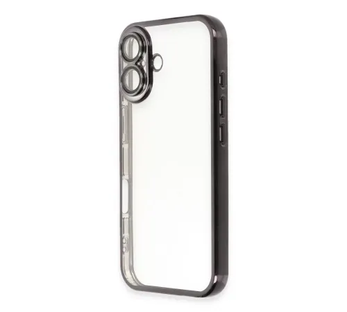 Apple iPhone 16 Plus Kılıf Lensli Silikon - Siyah