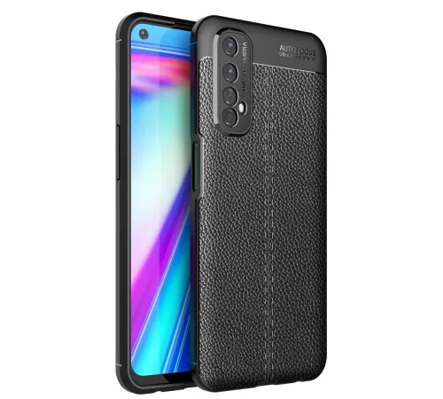 Realme 7 Kılıf Auto Focus Kapak - Siyah