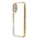 Apple iPhone 16 Plus Kılıf Lensli Silikon - Gold
