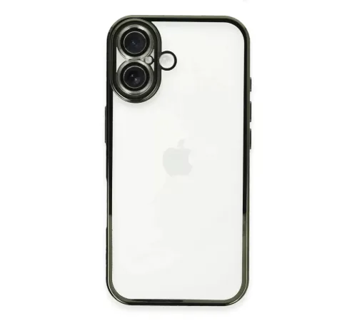 Apple iPhone 16 Plus Kılıf Lensli Silikon - Yeşil