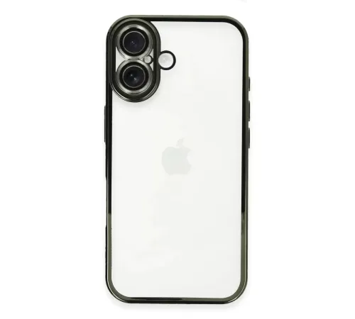 Apple iPhone 16 Plus Kılıf Lensli Silikon - Yeşil