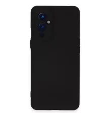 One Plus 9 Kılıf Nano içi Kadife Silikon - Siyah