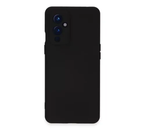 One Plus 9 Kılıf Nano içi Kadife Silikon - Siyah