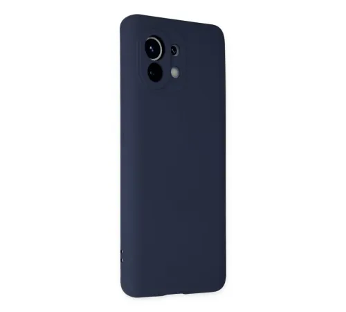 Xiaomi Mi 11 Kılıf Nano içi Kadife Silikon - Lacivert