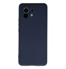 Xiaomi Mi 11 Kılıf Nano içi Kadife Silikon - Lacivert