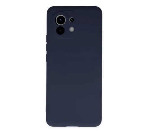 Xiaomi Mi 11 Kılıf Nano içi Kadife Silikon - Lacivert