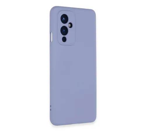 One Plus 9 Kılıf Nano içi Kadife Silikon - Lila
