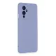 One Plus 9 Kılıf Nano içi Kadife Silikon - Lila