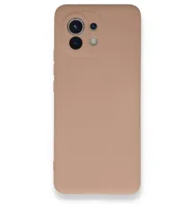 Xiaomi Mi 11 Kılıf Nano içi Kadife Silikon - Pudra