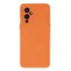 One Plus 9 Kılıf Nano içi Kadife Silikon - Turuncu