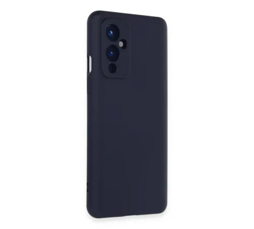 One Plus 9 Kılıf Nano içi Kadife Silikon - Lacivert
