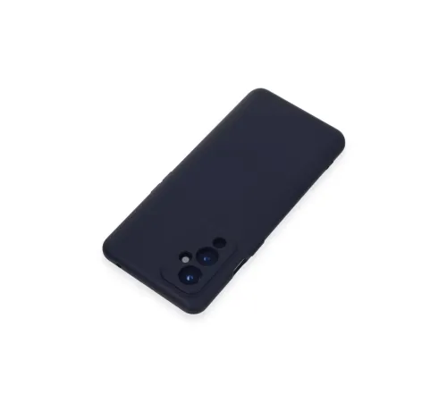 One Plus 9 Kılıf Nano içi Kadife Silikon - Lacivert