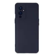 One Plus 9 Kılıf Nano içi Kadife Silikon - Lacivert