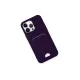Apple iPhone 14 Pro Kılıf Kelvin Kartvizitli Silikon - Derin Mor