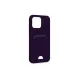 Apple iPhone 14 Pro Kılıf Kelvin Kartvizitli Silikon - Derin Mor