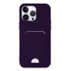 Apple iPhone 14 Pro Kılıf Kelvin Kartvizitli Silikon - Derin Mor