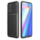 Realme 7 Kılıf Auto Focus Karbon Kapak - Siyah