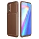 Realme 7 Kılıf Auto Focus Karbon Kapak - Kahverengi