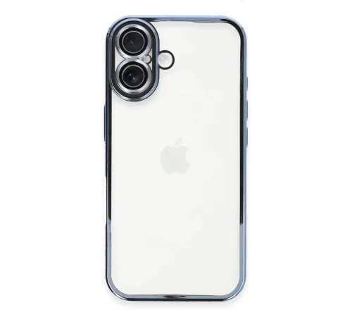 Apple iPhone 16 Plus Kılıf Lensli Silikon - Açık Mavi
