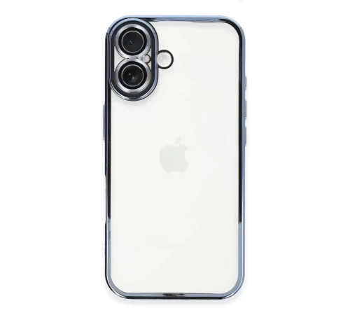 Apple iPhone 16 Plus Kılıf Lensli Silikon - Açık Mavi