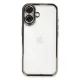Apple iPhone 16 Plus Kılıf Lensli Silikon - Titanyum Gri