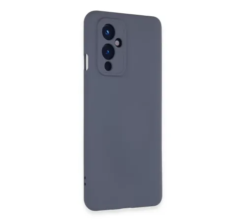 One Plus 9 Kılıf Nano içi Kadife Silikon - Gri