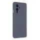 One Plus 9 Kılıf Nano içi Kadife Silikon - Gri