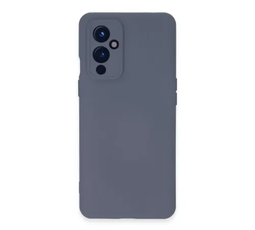 One Plus 9 Kılıf Nano içi Kadife Silikon - Gri