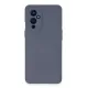 One Plus 9 Kılıf Nano içi Kadife Silikon - Gri