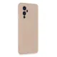 One Plus 9 Kılıf Nano içi Kadife Silikon - Pudra