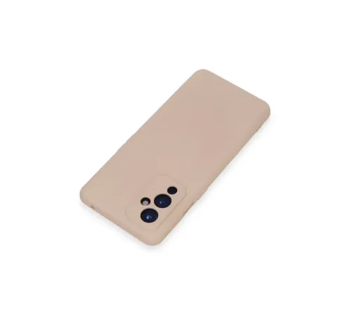 One Plus 9 Kılıf Nano içi Kadife Silikon - Pudra