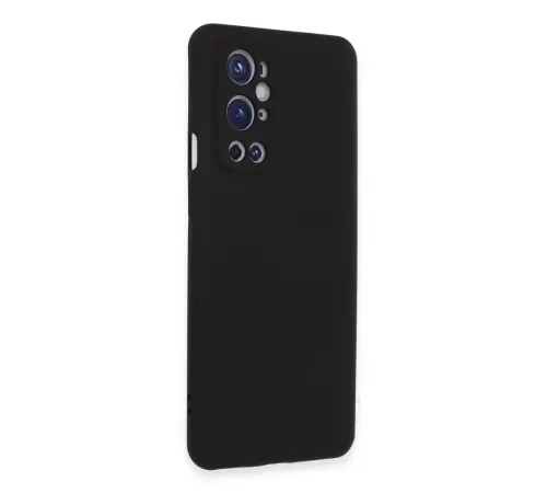 One Plus 9 Pro Kılıf Nano içi Kadife Silikon - Siyah