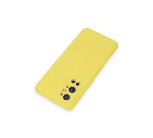 One Plus 9 Pro Kılıf Nano içi Kadife Silikon - Sarı