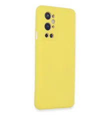 One Plus 9 Pro Kılıf Nano içi Kadife Silikon - Sarı