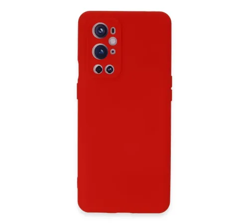 One Plus 9 Pro Kılıf Nano içi Kadife Silikon - Kırmızı