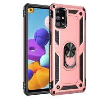 Samsung Galaxy M51 Kılıf Sofya Yüzüklü Silikon Kapak - Rose