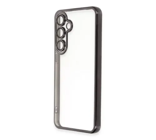 Samsung Galaxy S24 FE Kılıf Lensli Silikon - Siyah