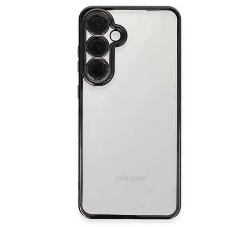 Samsung Galaxy S24 FE Kılıf Lensli Silikon - Siyah