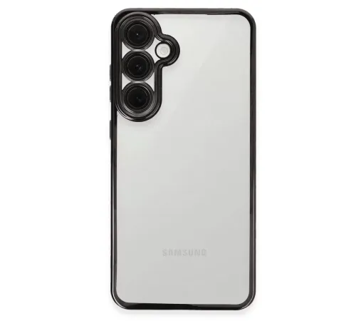 Samsung Galaxy S24 FE Kılıf Lensli Silikon - Siyah
