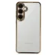 Samsung Galaxy S24 FE Kılıf Lensli Silikon - Gold