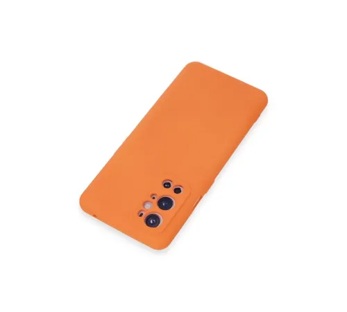 One Plus 9 Pro Kılıf Nano içi Kadife Silikon - Turuncu