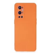 One Plus 9 Pro Kılıf Nano içi Kadife Silikon - Turuncu