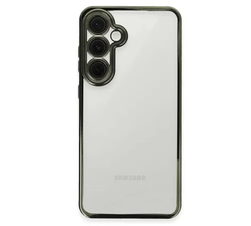 Samsung Galaxy S24 FE Kılıf Lensli Silikon - Yeşil