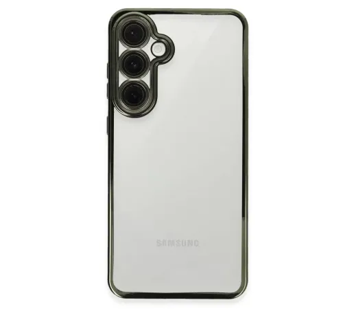 Samsung Galaxy S24 FE Kılıf Lensli Silikon - Yeşil